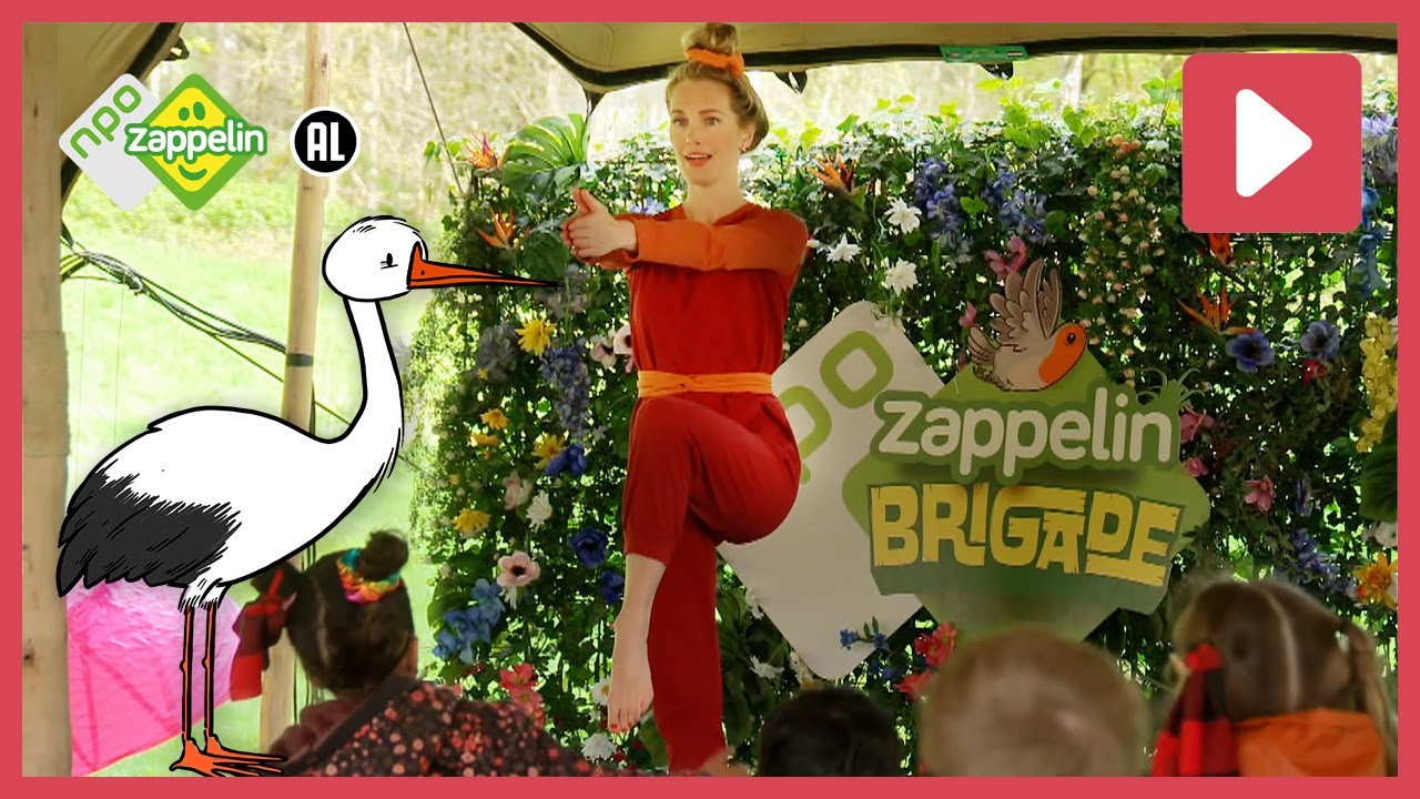 YOGA met ROOS: De prins helpt de ooievaar | Zappelin Brigade | NPO Zappelin