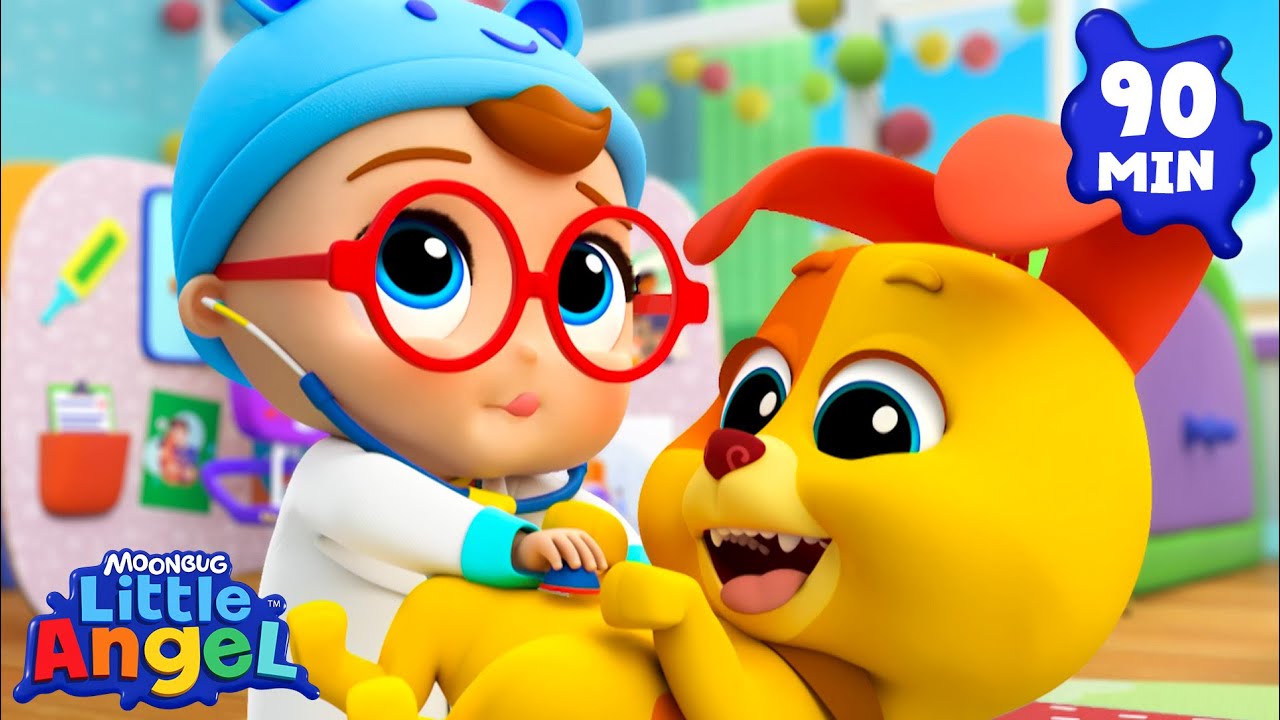 Doctor Checkup for Bingo | A Vet’s Busy Day! | Job and Careers | Little Angel Kids Nursery Rhymes