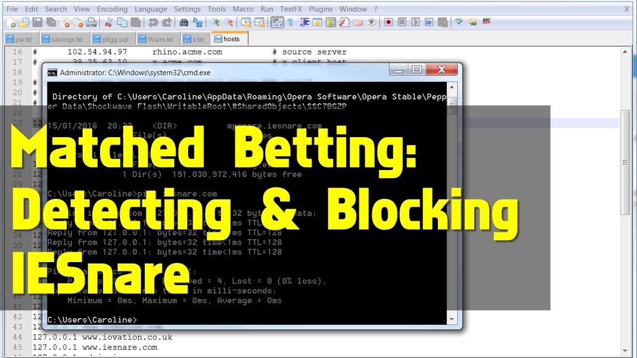Detecting & Blocking IESnare Before Matched Betting
