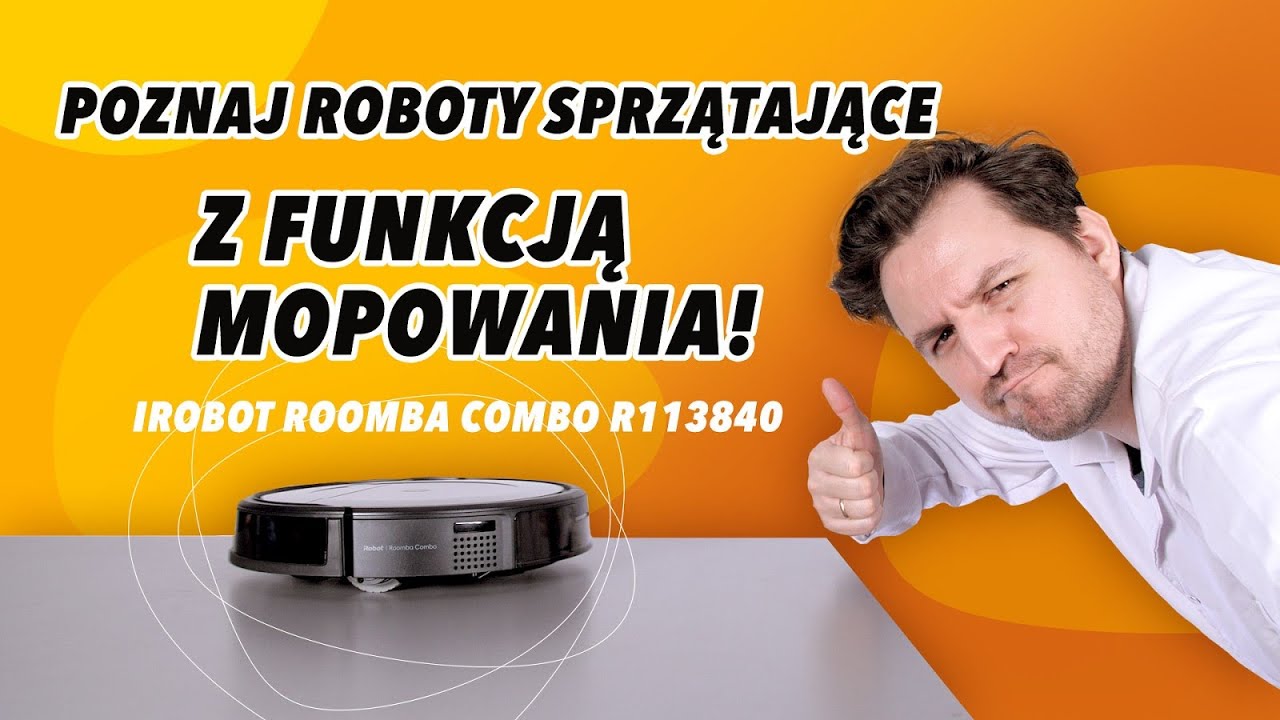 IROBOT Roomba Combo R113840 | Poznaj roboty sprzątające z funkcją mopowania! | Media Expert
