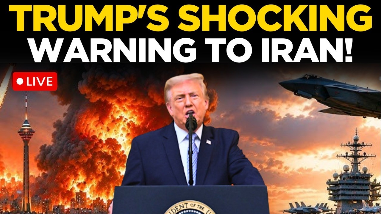 TRUMP WARNS IRAN LIVE: President Issues 'Deadly Warning' To Tehran | Trump Speech LIVE | US News