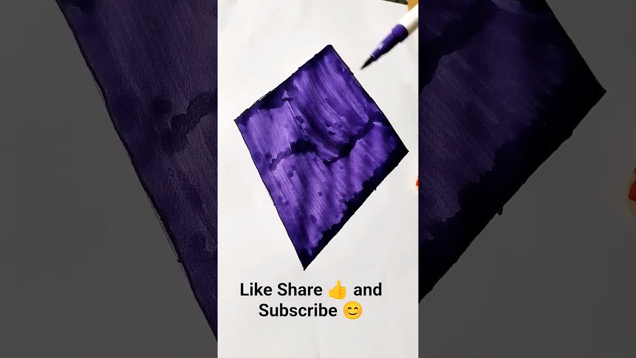 Abstract Coloring With Just Markers 😊#youtubeshorts