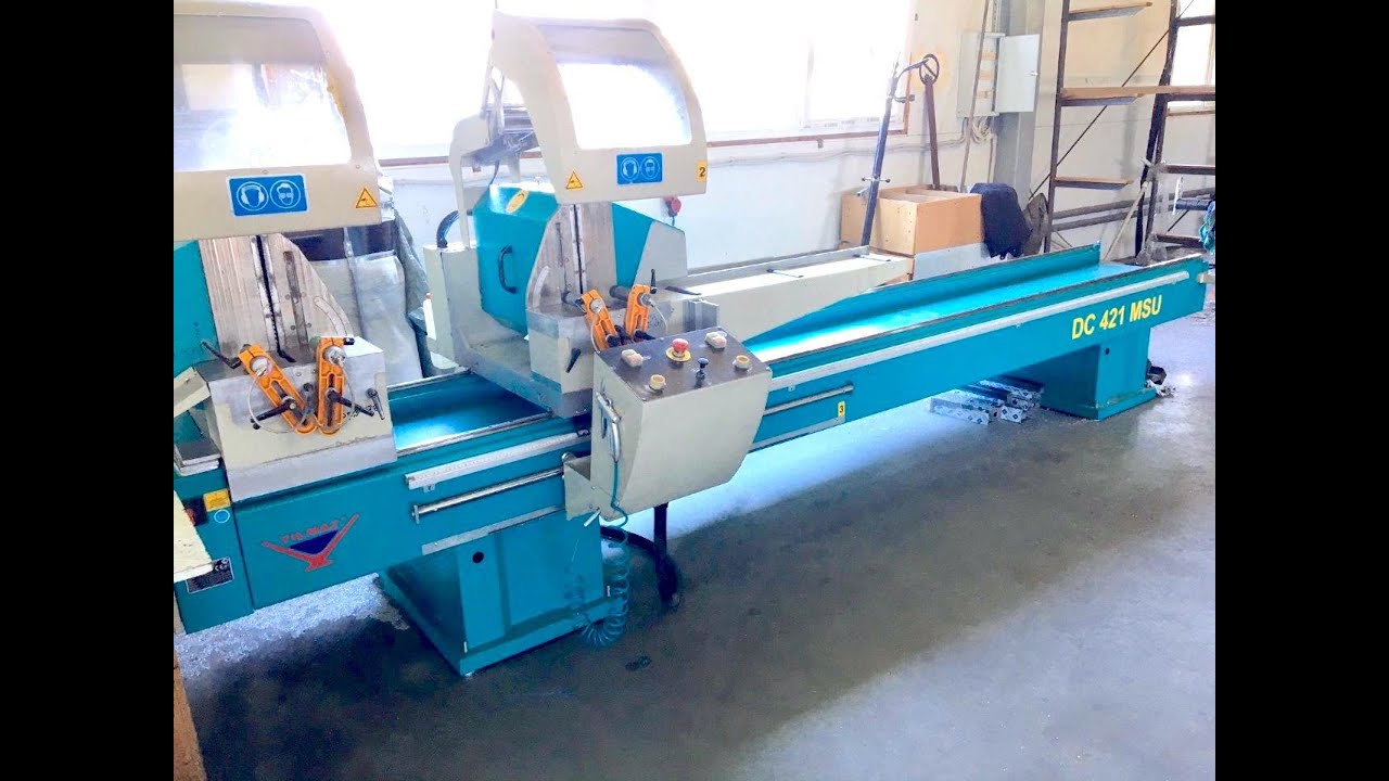 YILMAZ DC 421 MS Полуавтоматическая двухголовая пила с охлаждением для резки профилей #obbu.ru