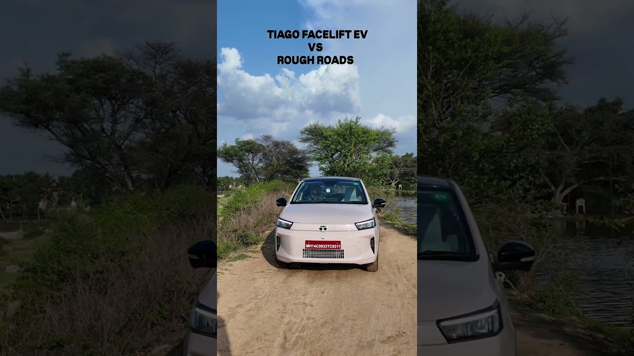 Обновленный Tiago EV на плохих дорогах: видеообзор &ndash; тест на бездорожье #tatatiagoev #tatatiago