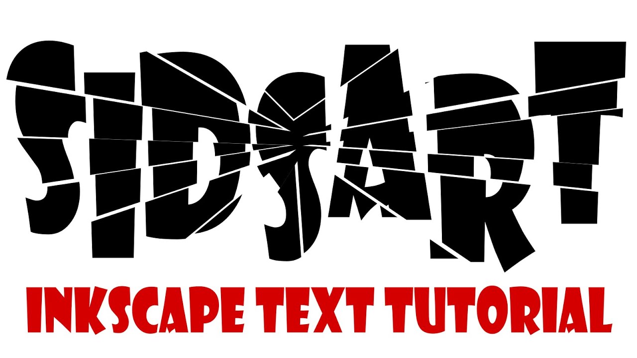 Inkscape Text Effects | How To Make Shattered Text In Inkscape