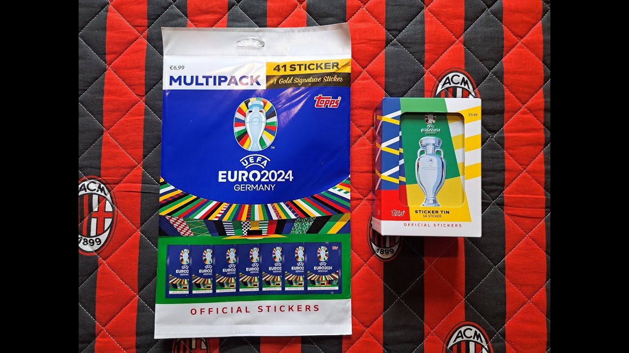 HIT!!! NOWOŚĆ!!! TOPPS UEFA EURO 2024 GERMANY STICKERS - UNBOXING MULTIPACKA I PUSZKI Z NAKLEJKAMI!!
