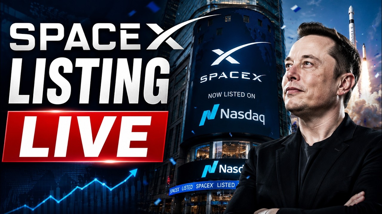 Space X IPO Listing LIVE: World's Biggest IPO Listing | Space X Nasdaq Listing | Elon Musk Reacts