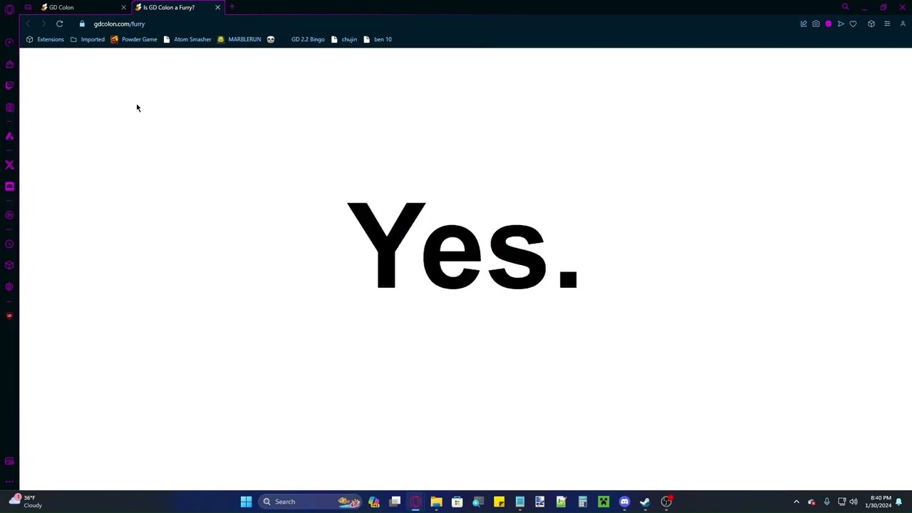 Turning GD Colon into a furry speedrun any%