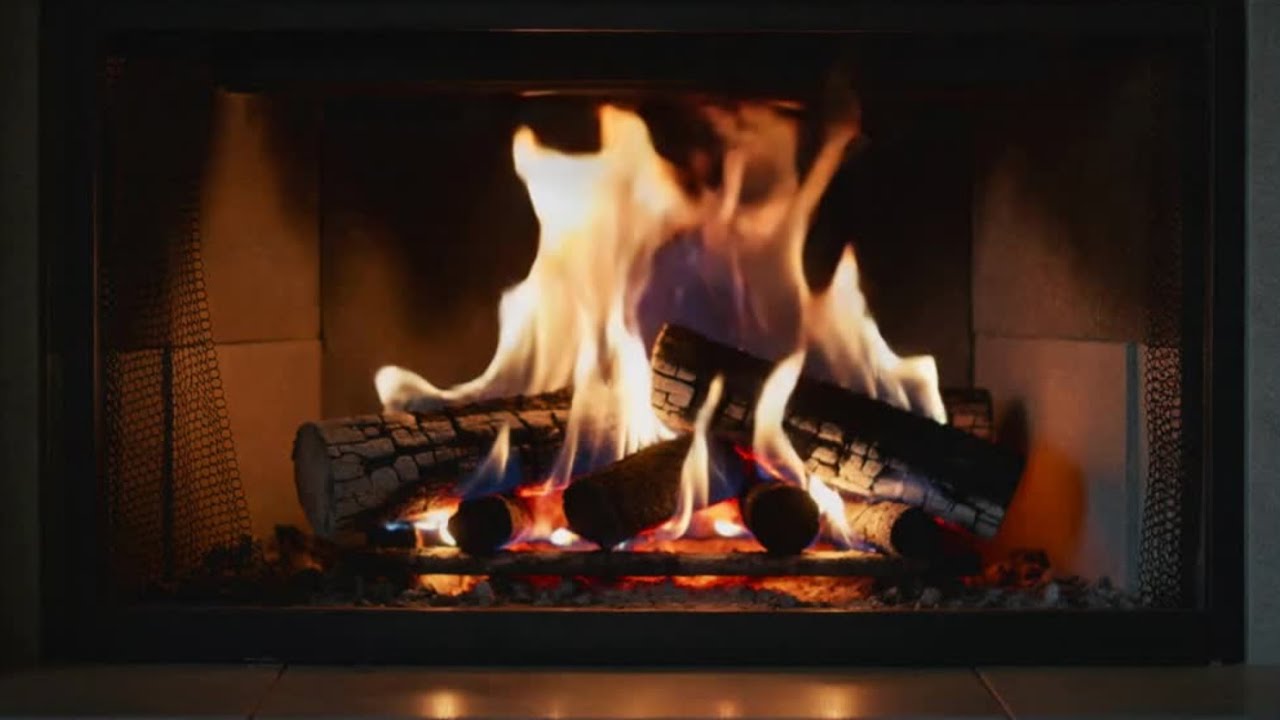 Fireplace with Soft Ambient Music 🔥 | Cozy Fire for Relaxation & Calm (1 Hour)