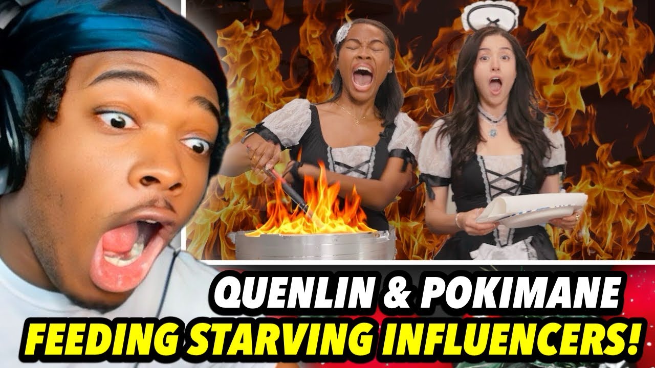 QUENLIN BLACKWELL FEEDING STARVING INFLUENCERS FT. POKIMANE