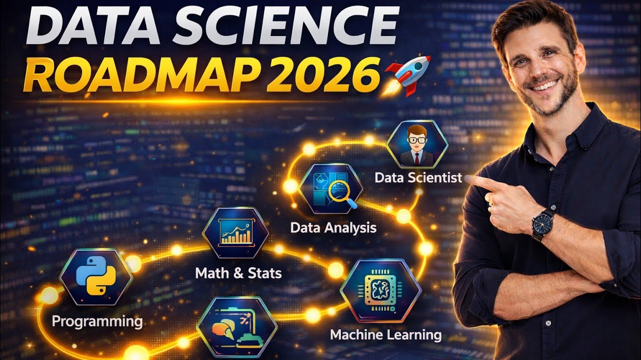 Data science tutorial for beginners | Data Science Roadmap 2026 🚀 #datascience  #beginnerprogramming