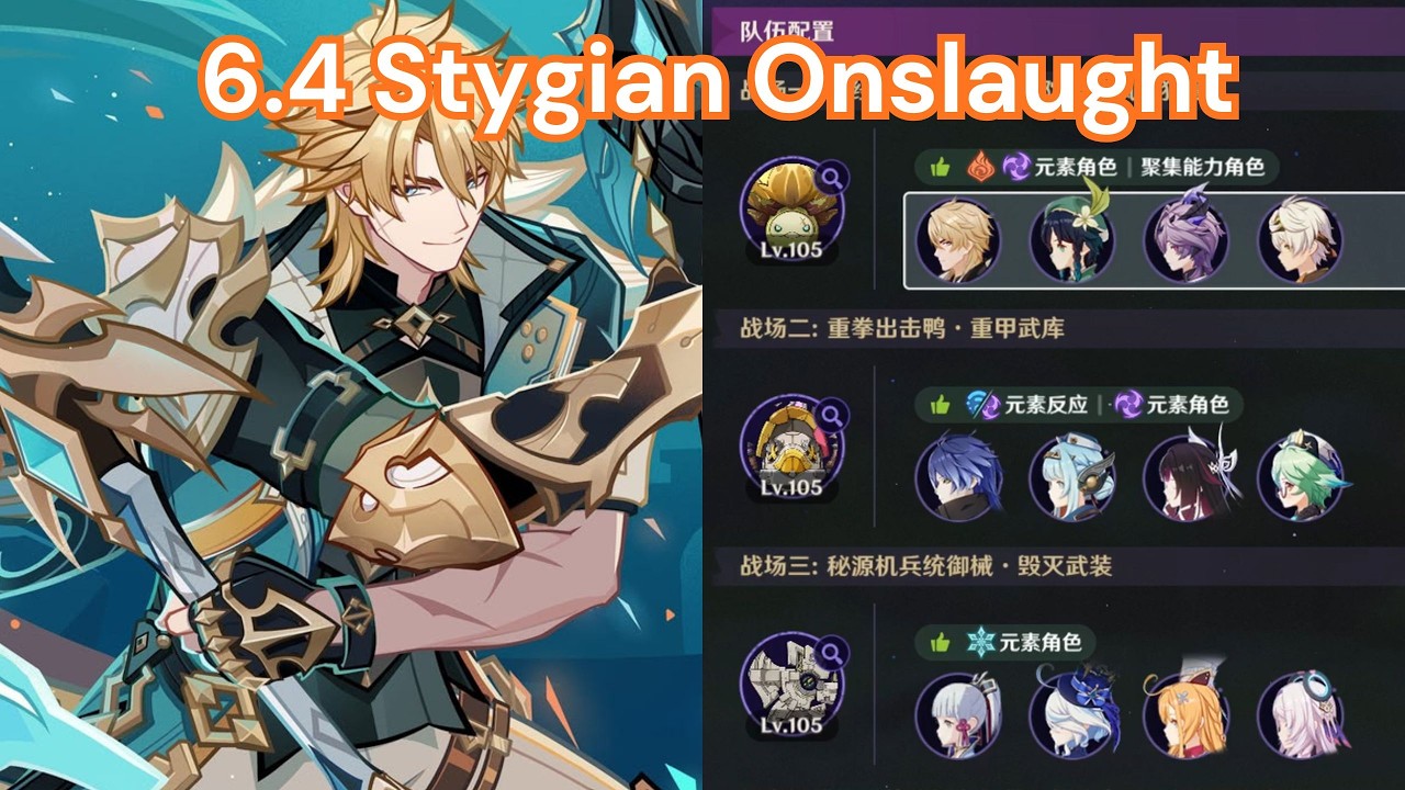 New Stygian Onslaught 6.4 幽境危战 Cleared N5 - [Genshin Impact 原神]