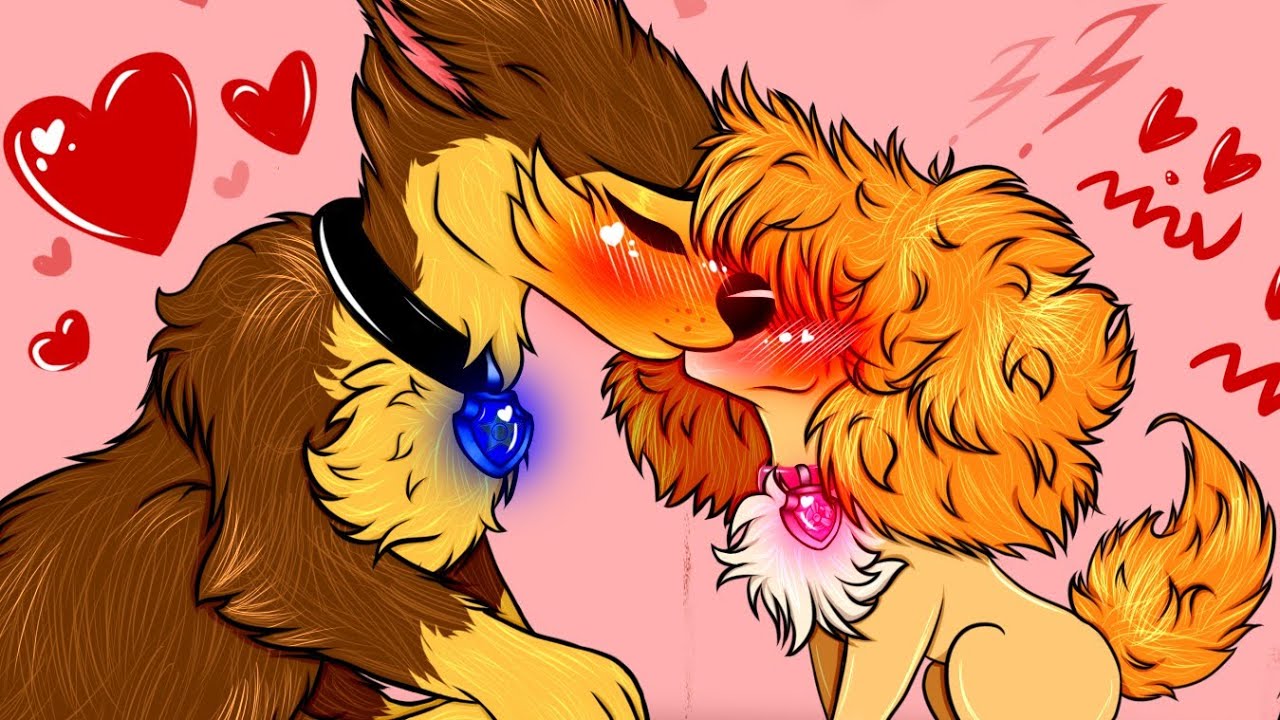 Kiss me / Chase × Skye ( Skase ) Paw Patrol / Speedpaint