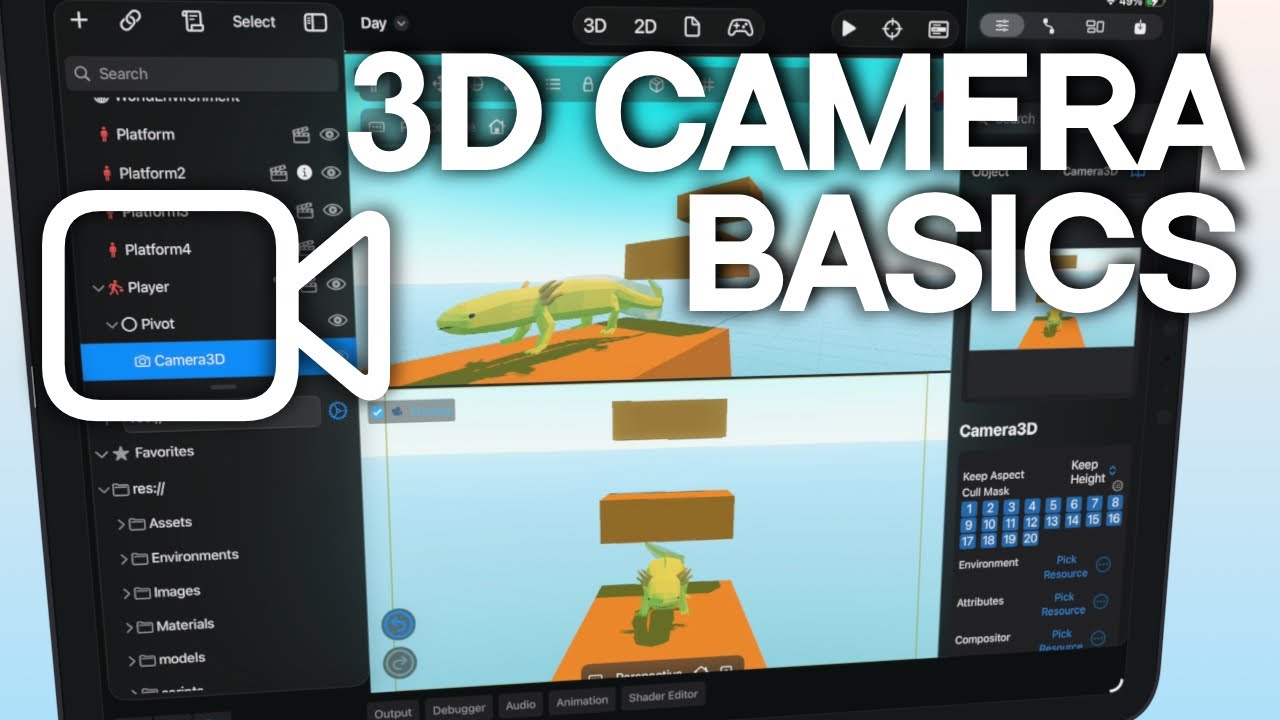 Introduction to Cameras in Xogot – 3D Game Development in Godot on iPad