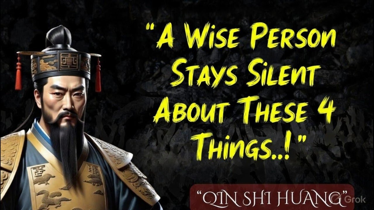 A Wise Person Stays Silent About These 4 Things | Powerful Qin Shi Huang Quotes on Wisdom & Silence