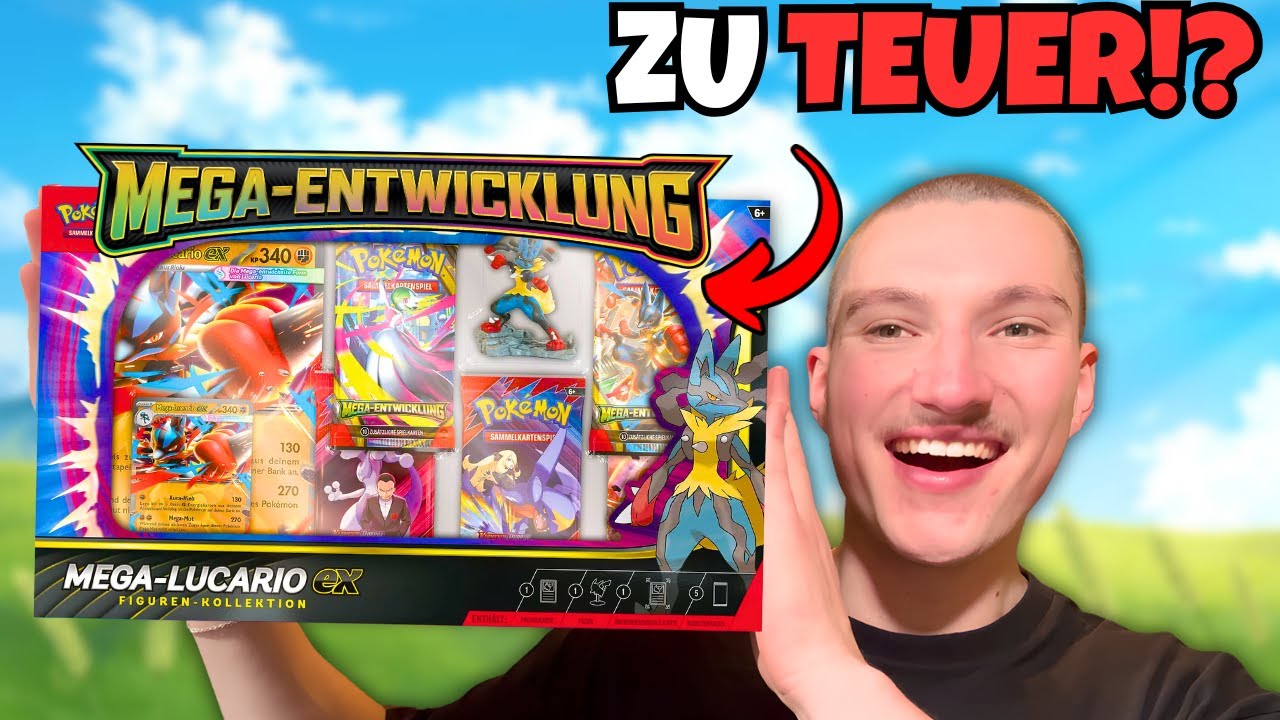 Ist NEUE Mega-Lucario Ex Figuren Kollektion ZU TEUER?! | Pokémon Opening Deutsch
