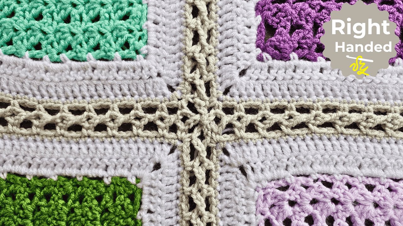 Secret Stitches Easy Crochet Stitch Sampler Blanket - Part 14 - Easy Flat Braid Join