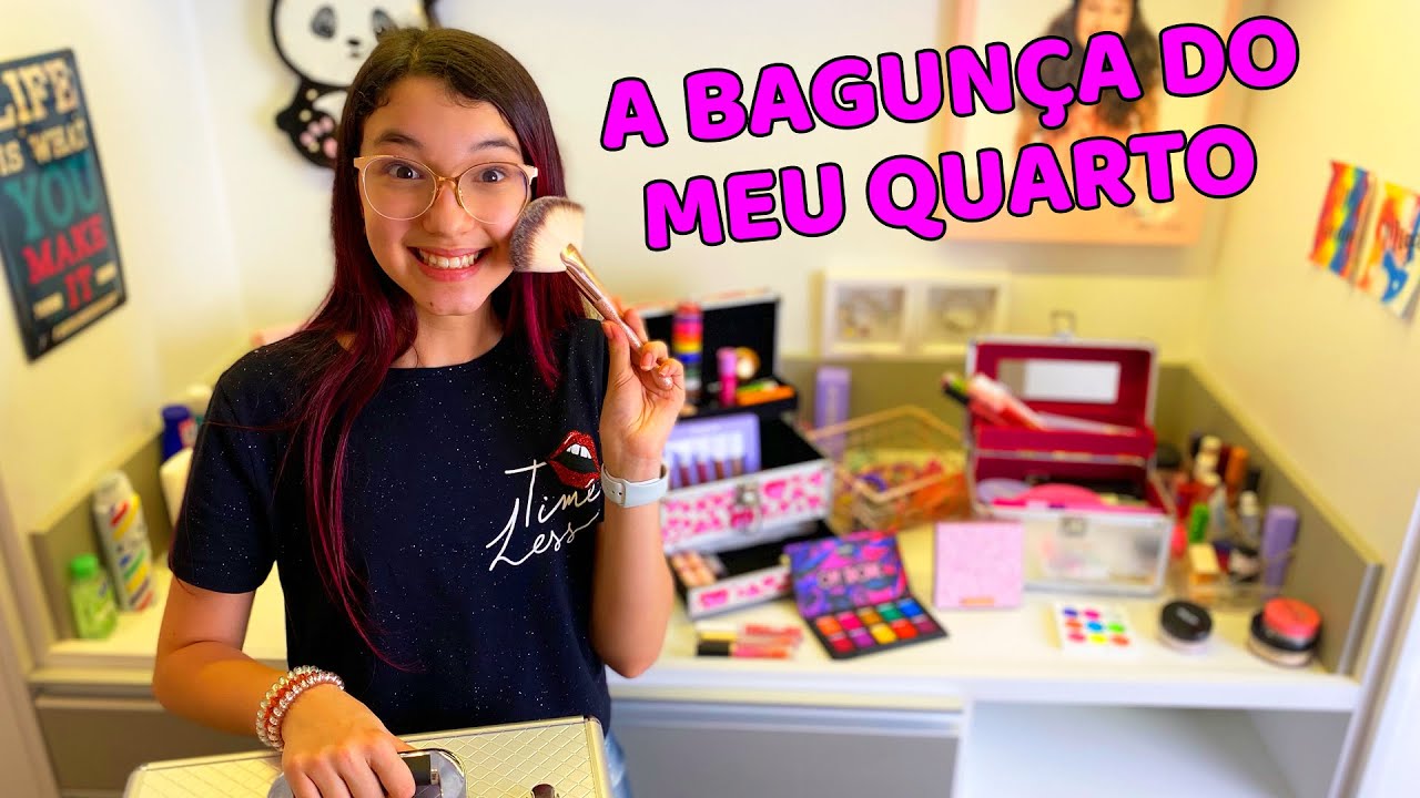 TUDO O QUE TENHO NA MINHA PENTEADEIRA !! A BAGUNÇA DO MEU QUARTO | Luluca