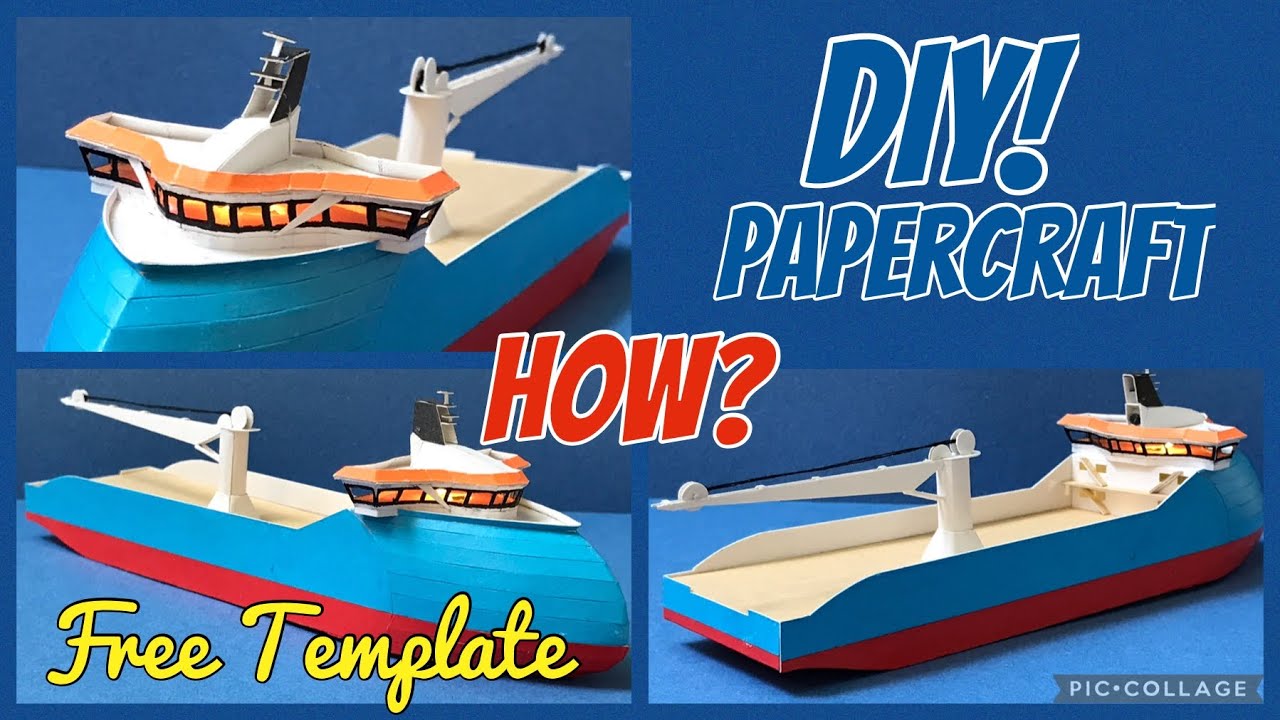DIY Papercraft - XBow Offshore Vessel [FREE template]