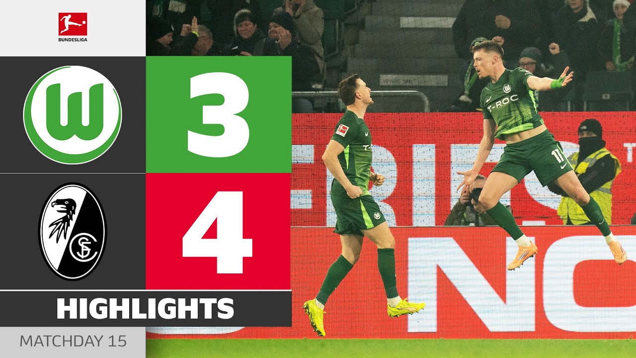 When A HATTRICK Isn't Enough | VFL WOLFSBURG - SC FREIBURG | Highlights | MD 15 &ndash; Bundesliga