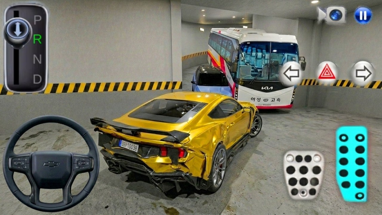 New Crashed Car Stuck in Parking Garage - 3D Driving Class 2026 - Car Game - Android Gameplay 2026