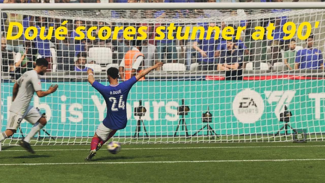 Fifa 26 - France vs Real Madrid - Doué scores a stunner in 90' minute