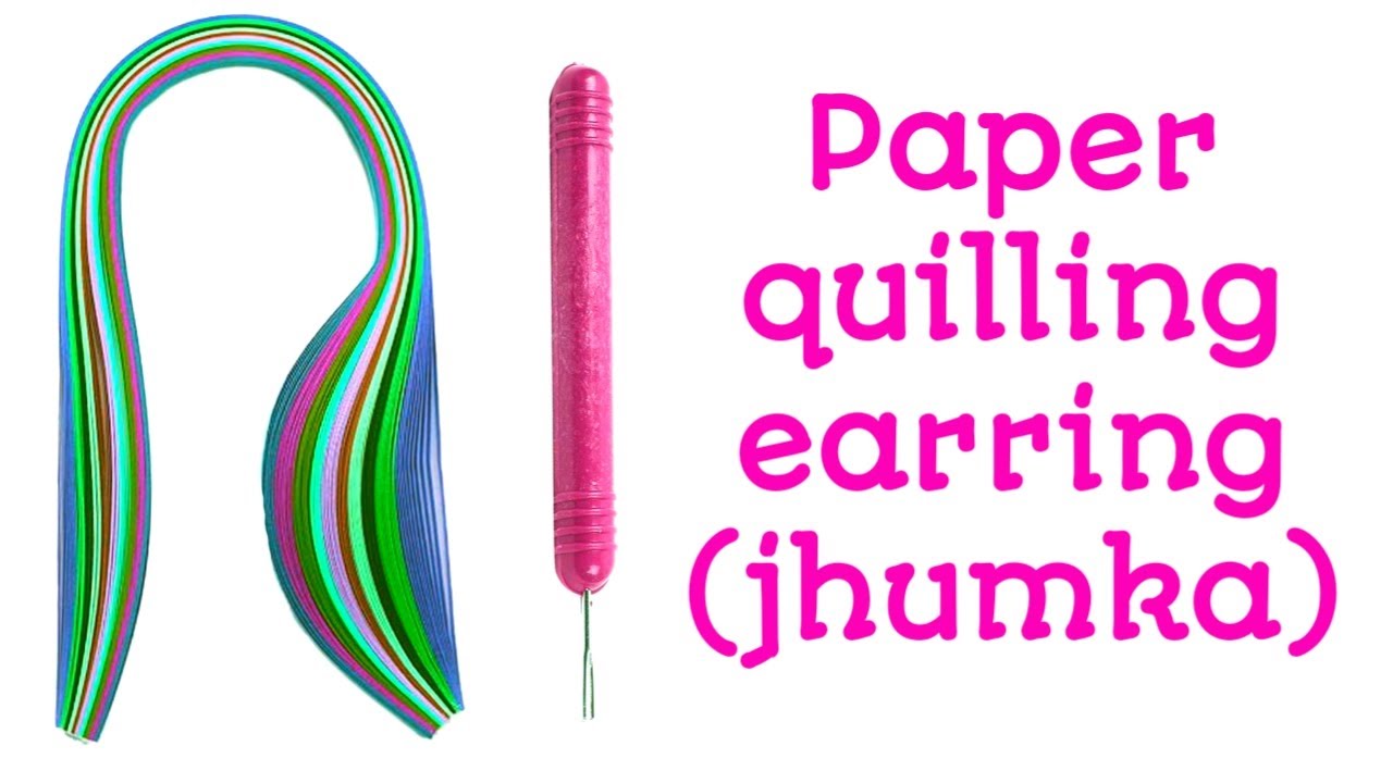 How to make earring in tamil/ How to make Paper quilling ear ring in tamil