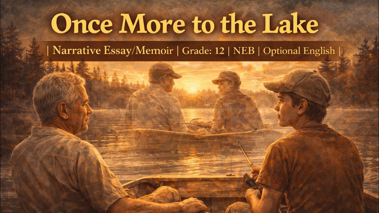 Once More to the Lake by EB White | Summary, Q&A, MCQs|Class 12|Optional English| NEB