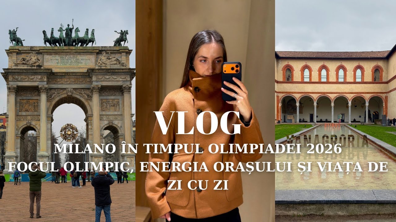 Emoții unice: Milano în timpul Olimpiadei 2026 🔥 plimbare, shopping și viața reală din Italia