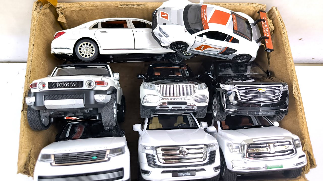 BOX FULL OF Diecast Cars - Toyota, Honda, BMW, Tesla, Range Rover, Mercedes, Byd, Ferrari, Suzuki