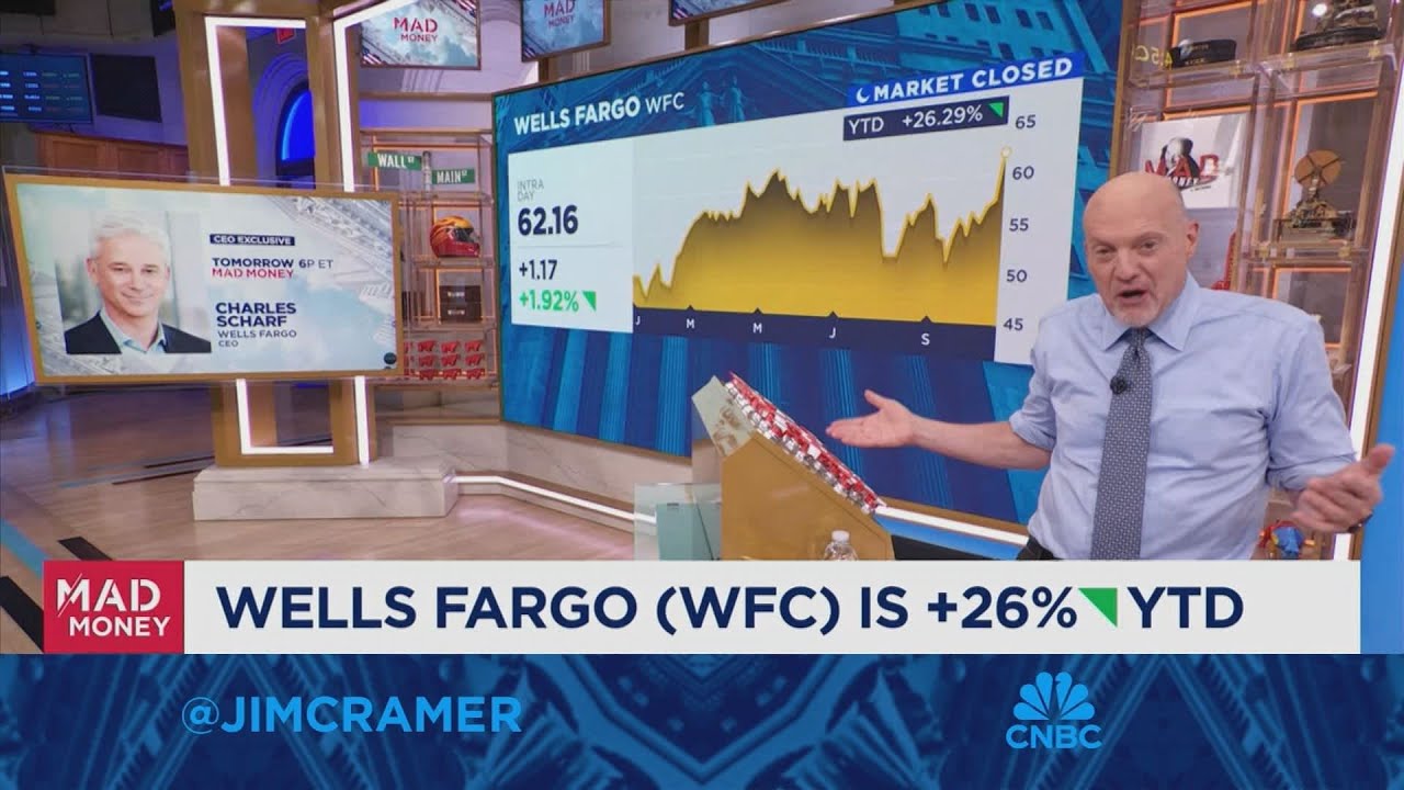 If the Fed cuts more slowly, that's good for JPMorgan, says Jim Cramer