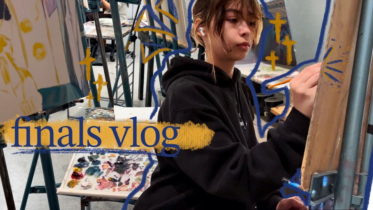 finals szn as an art student | locking in, late nights, drawing & painting