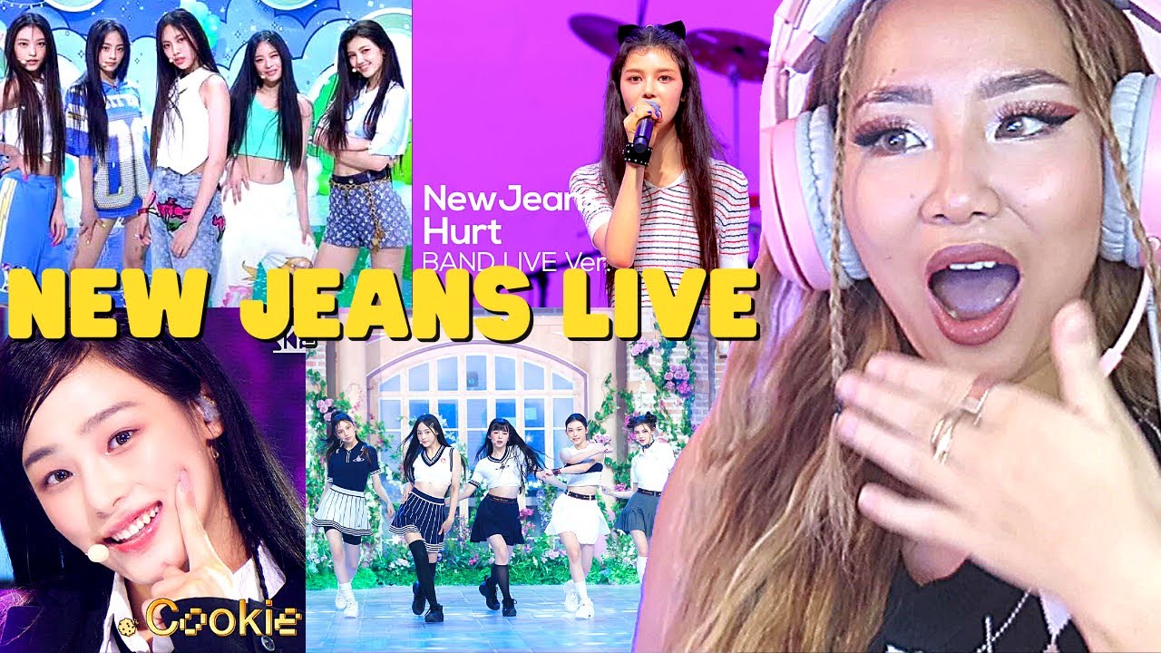 FIRST TIME REACTING TO NEW JEANS LIVE! 🐰 - ATTENTION/COOKIE/HURT/HYPE BOY