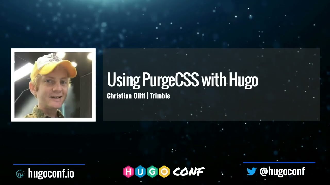 Using PurgeCSS with Hugo - Christian Oliff // HugoConf 2022