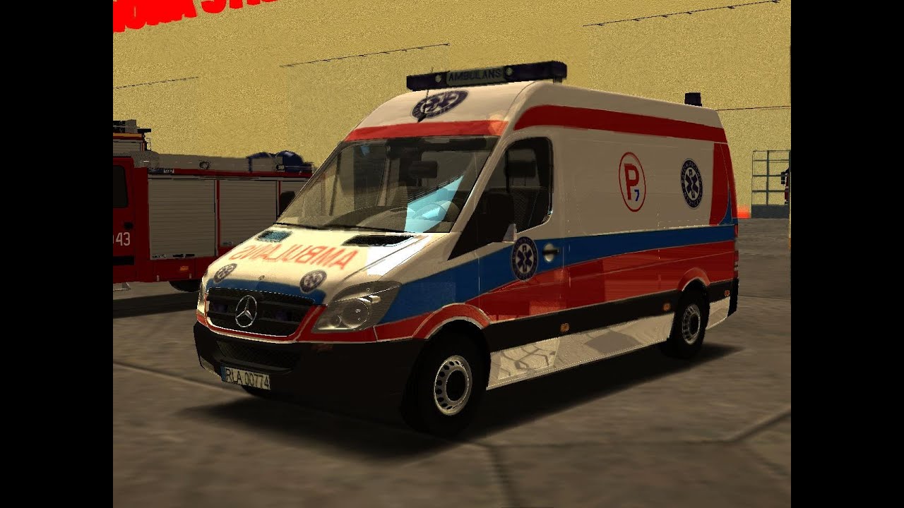 GTA San Andreas - Alarmowo karetka MB Sprinter (P7)