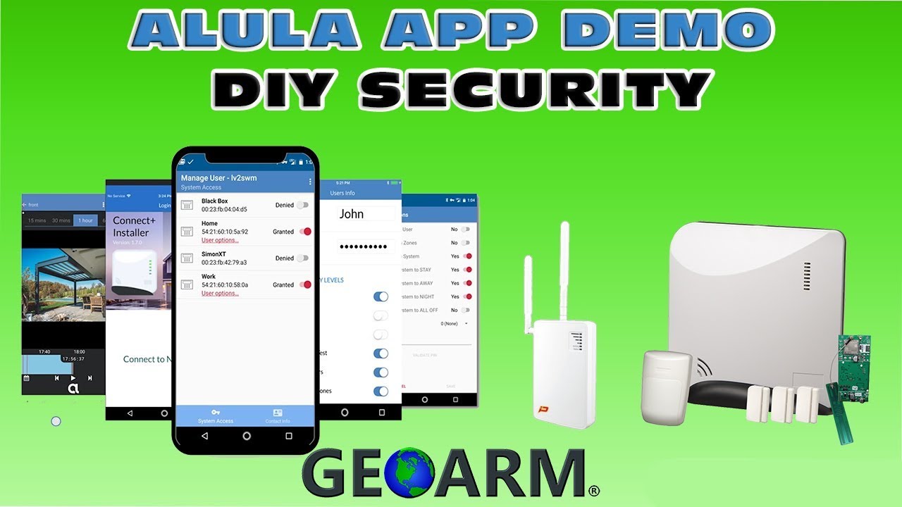 Alula Interactive Monitoring App - GeoArm Security