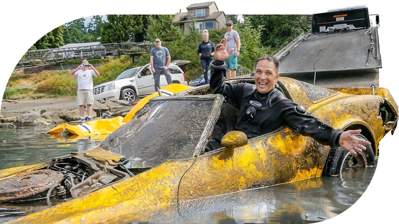 FOUND CHEVY CORVETTE Underwater at Boat Ramp!
