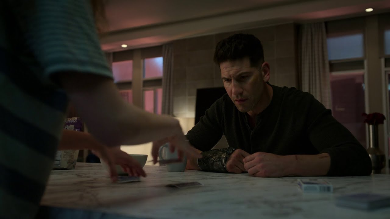 Marvel's The Punisher Season 2 Frank&Amy 'You're Cheating!''  Card trick scene [1080p]