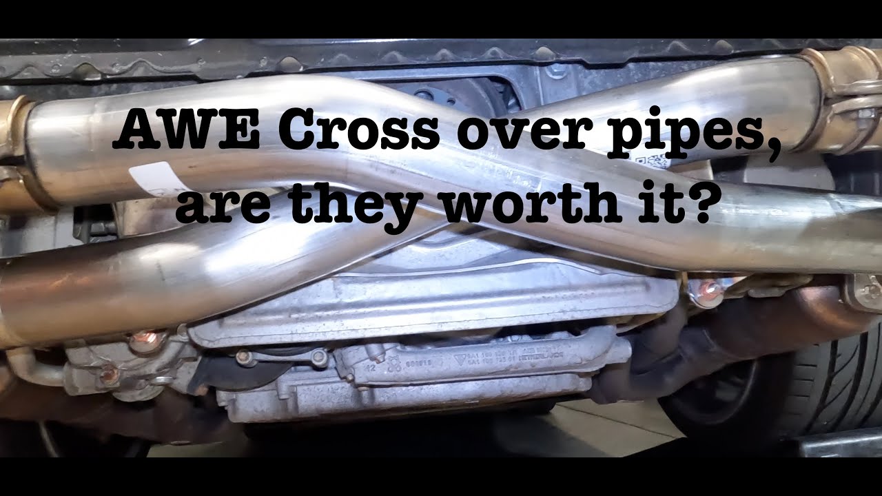 AWE cross over pipe, center muffler delete, 2009 Porsche 911 Carrera S, 997.2