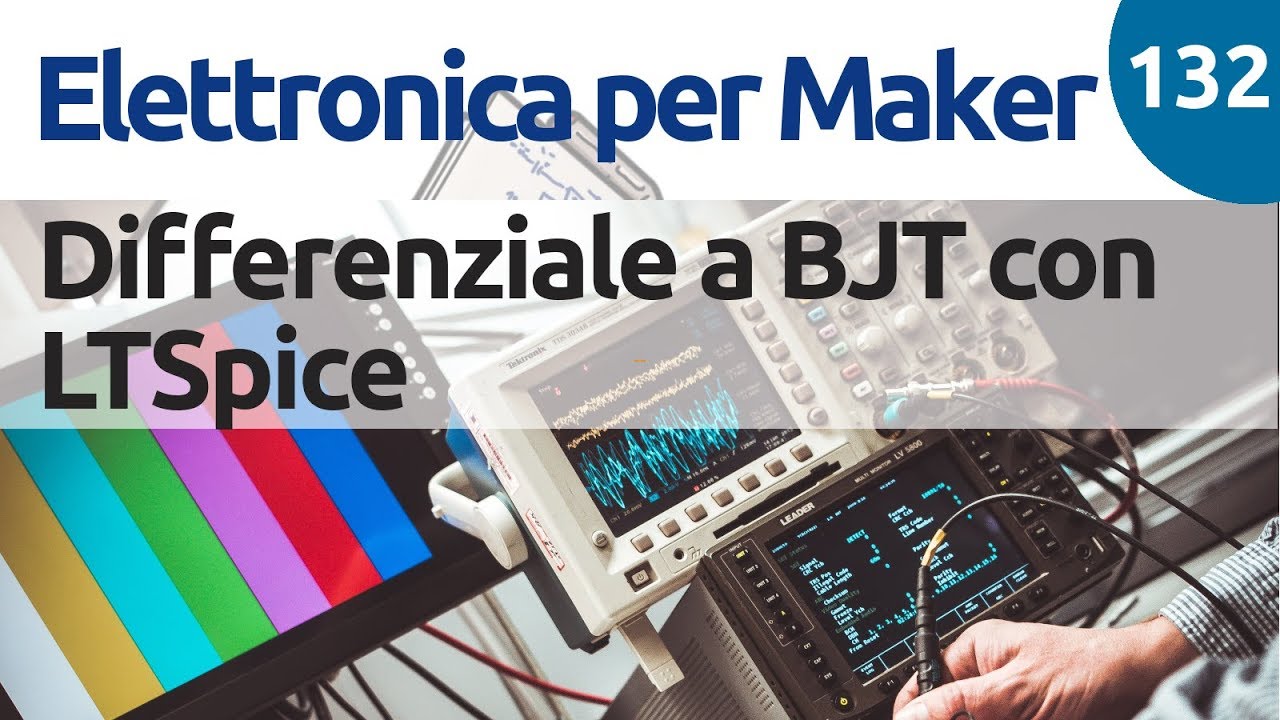 Simulazione con LTSpice di un amplificatore differenziale a transistor - Video 132