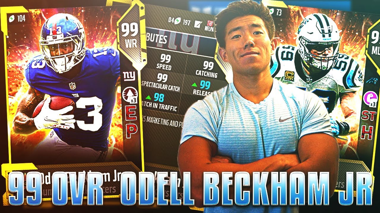 99 OVR ODELL BECKHAM JR! BEST WR IN THE GAME! Madden Ultimate 18 Team