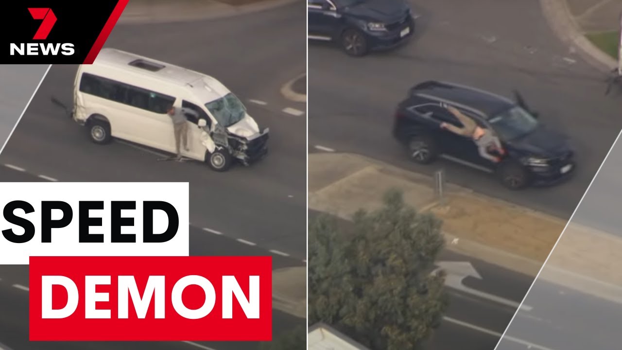 Police take-down after dangerous chase across dozens of Melbourne suburbs | 7NEWS