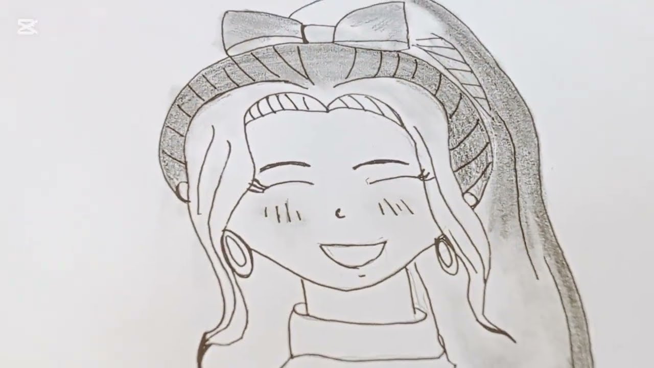 How to draw a little cute girl 