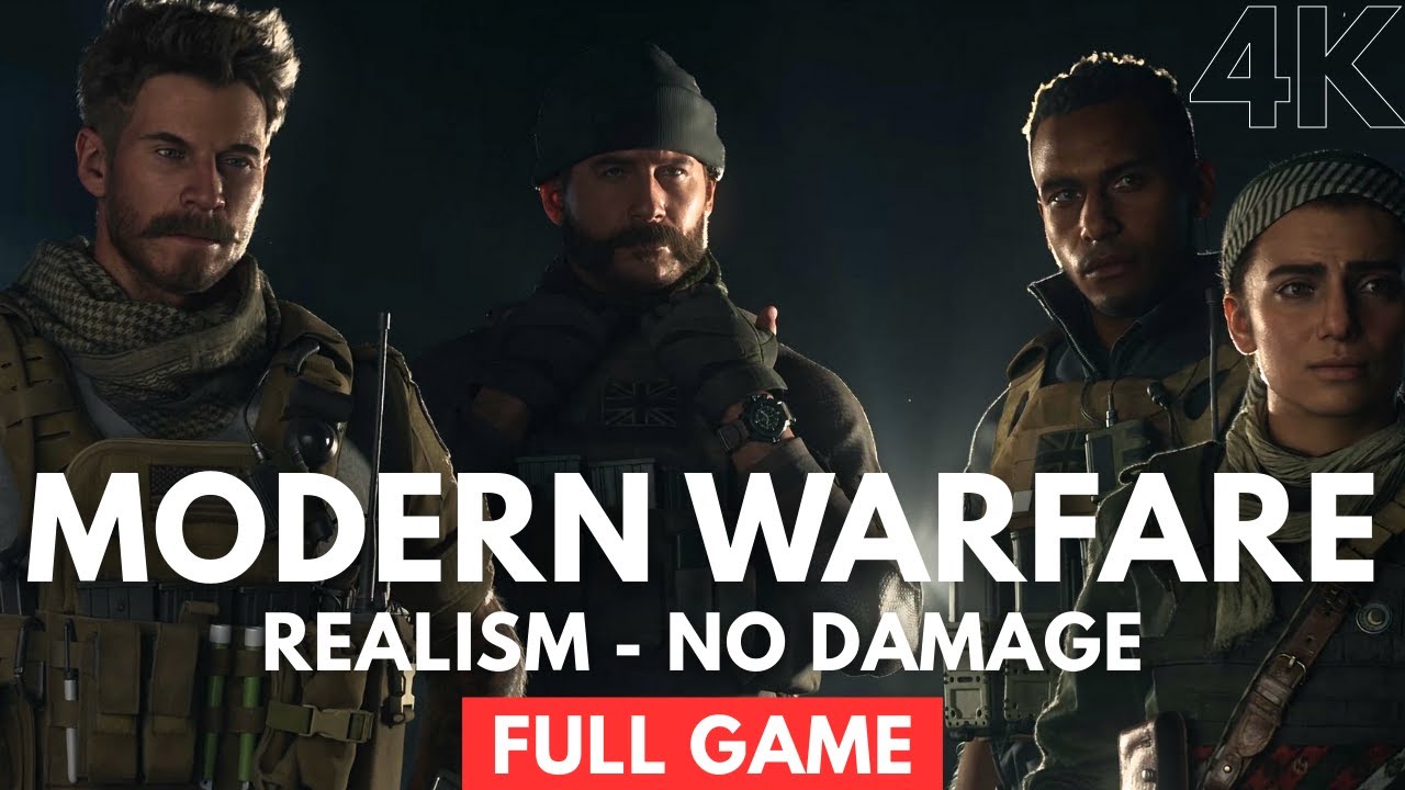 PERFECT Modern Warfare 2019 Full Campaign - NO DAMAGE (Realism Difficulty) 4K60FPS Ultra Realistic