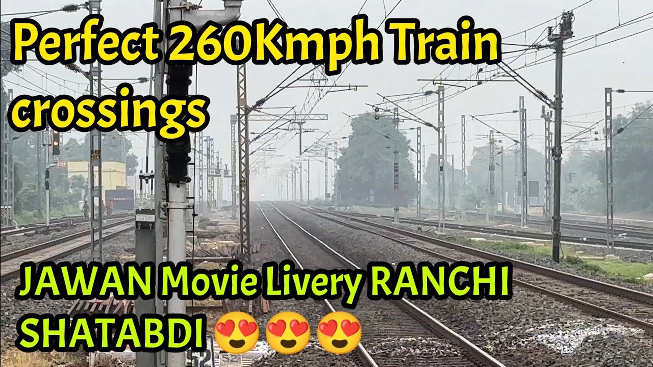 Dangerous WAP7 Rajdhani+VANDE BHARAT+Ranchi Shatabdi+Duronto attacks Belmuri at 130kmph- I R