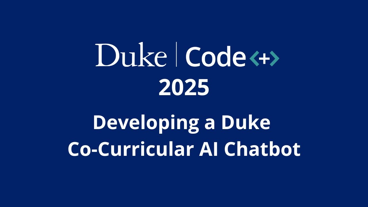 Developing a Duke Co-Curricular AI Chatbot