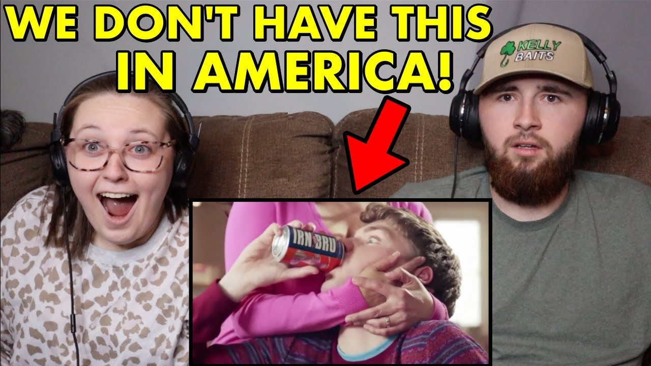 Реакция американцев на 15 лучших реклам Irn Bru! *Уморительно*