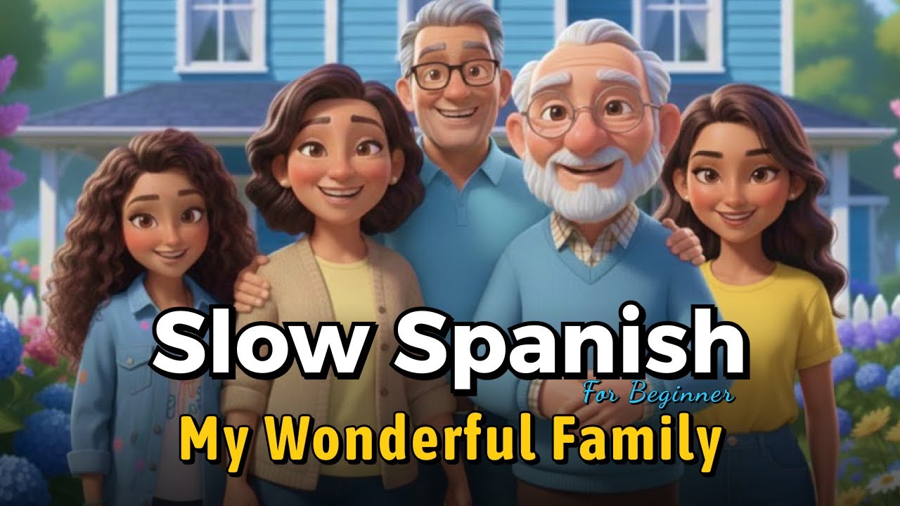 Talking About My Family in Spanish 👋  🎧 Easy Spanish Conversation for Beginners