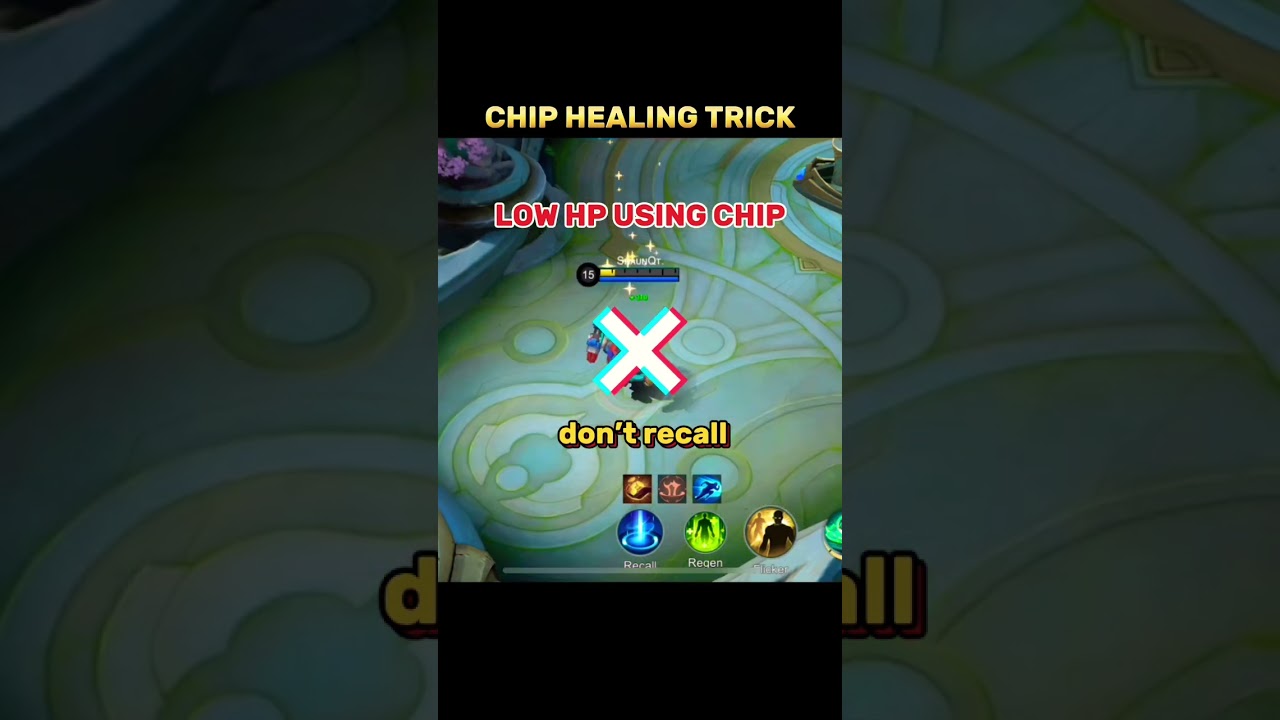 ✅Chip healing trick tutorial #mobilelegends #mlbb  #mllbcreatorcamp #highlights