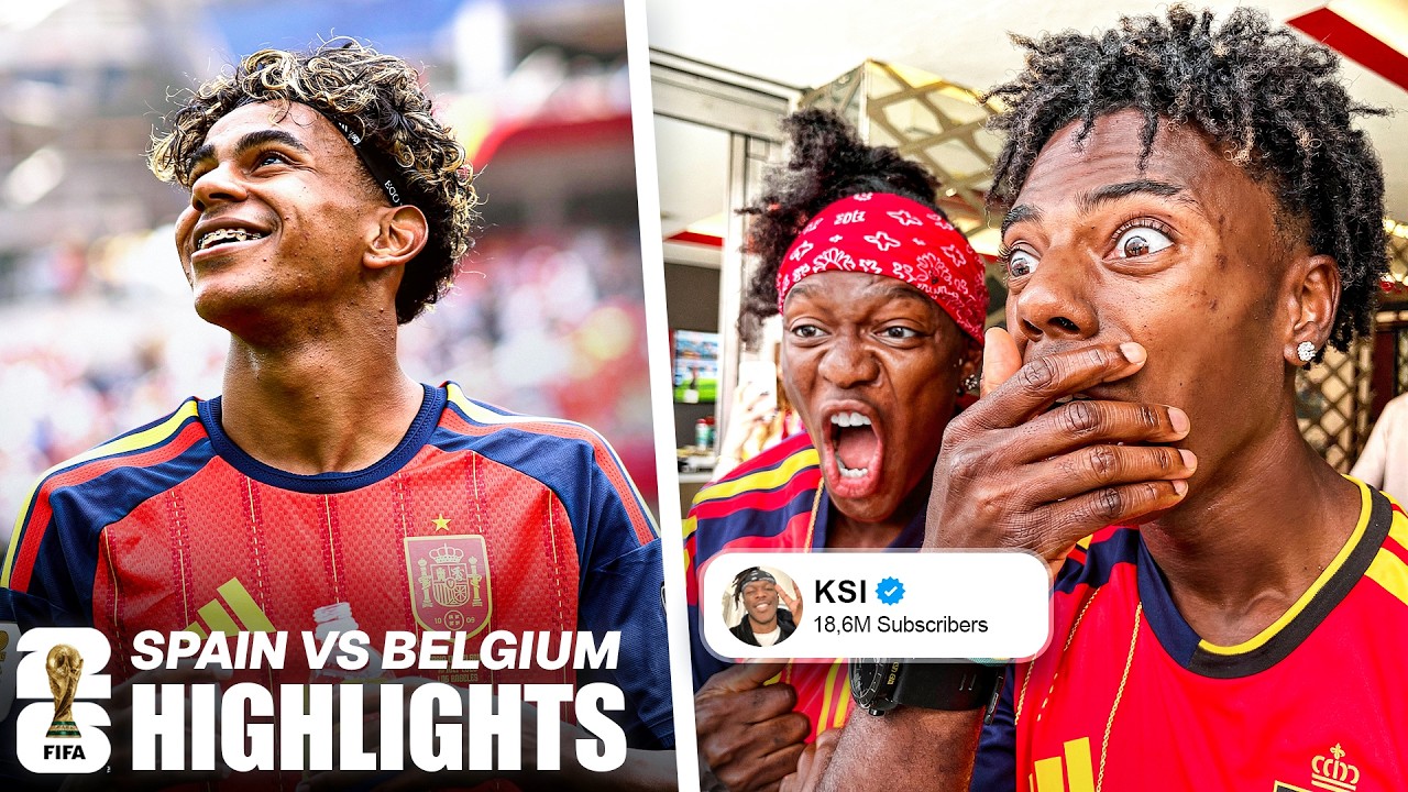 iShowSpeed Spain vs Belgium Highlights | 2026 FIFA World Cup&trade;
